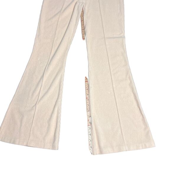 Aerie Beige Flare Ribbed Pants Size S Regular - Picture 6 of 8